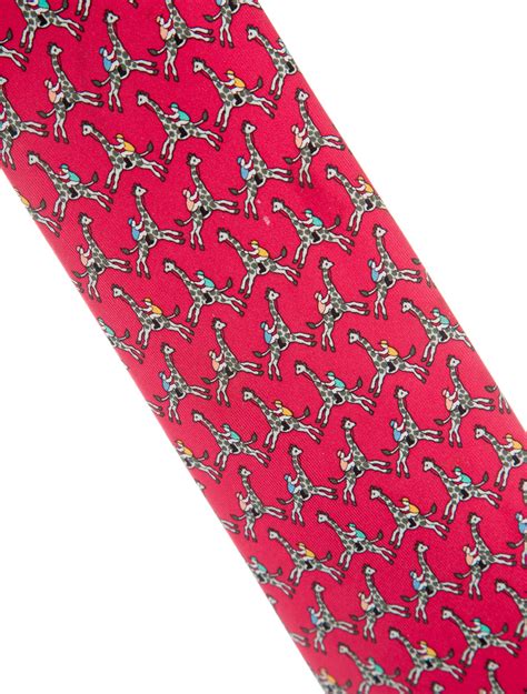 hermes printed ties